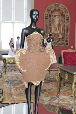 dress with dresser handles on mannequin